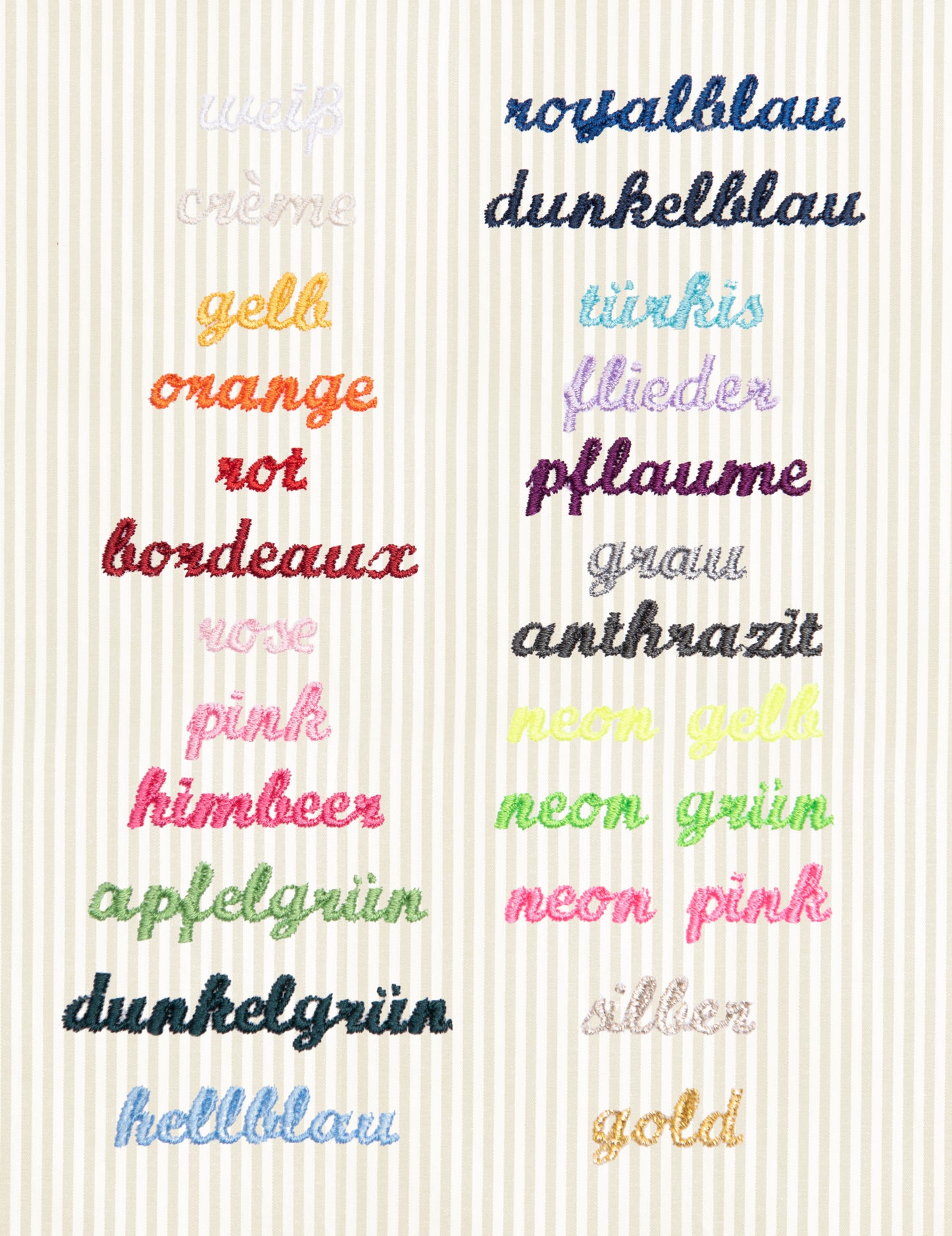 Nikolausstrumpf personalisiert VICHY beige