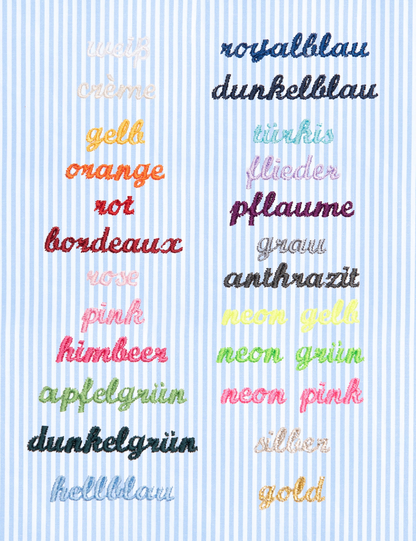 Nikolausstrumpf personalisiert VICHY hellblau