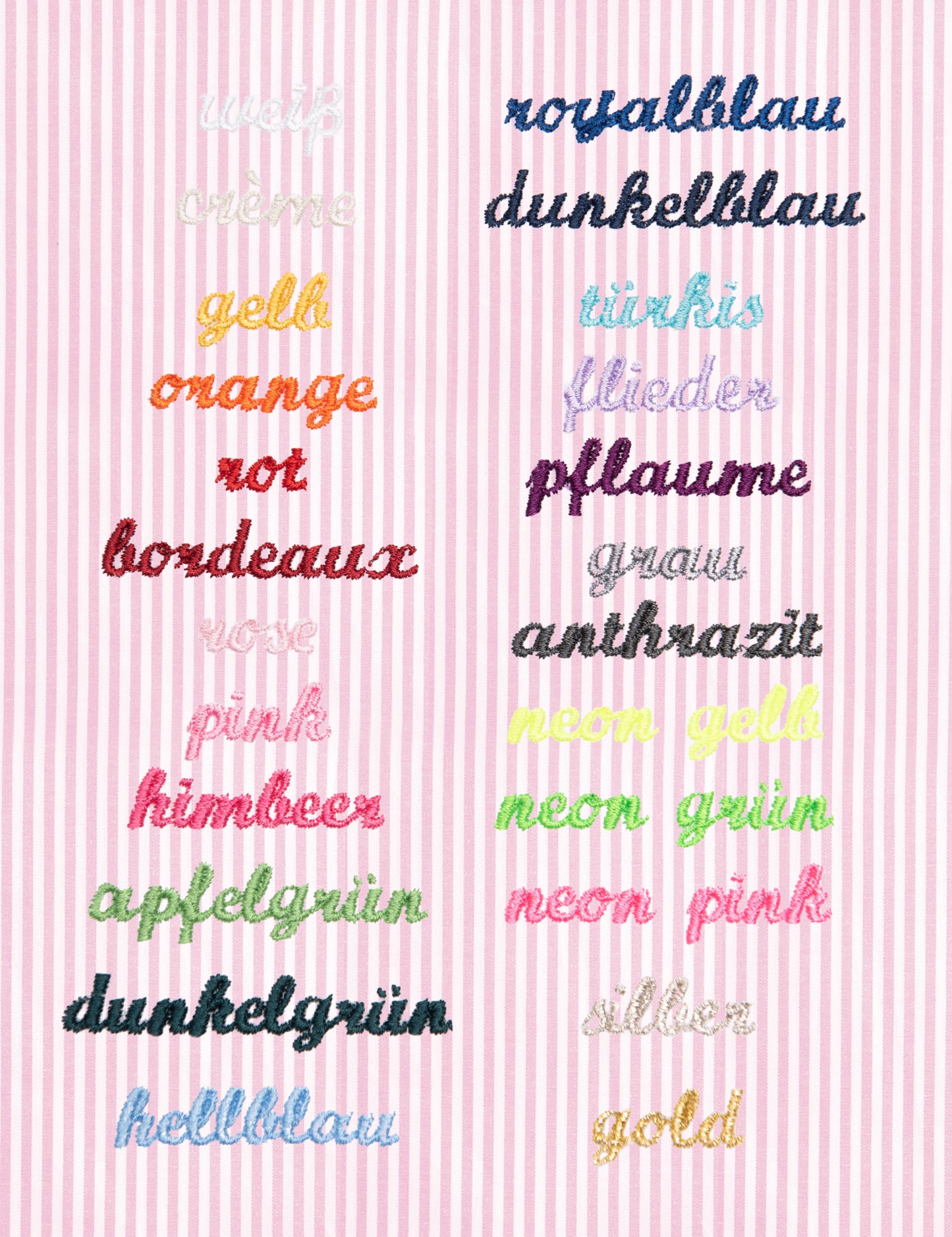 Nikolausstrumpf personalisiert VICHY rose