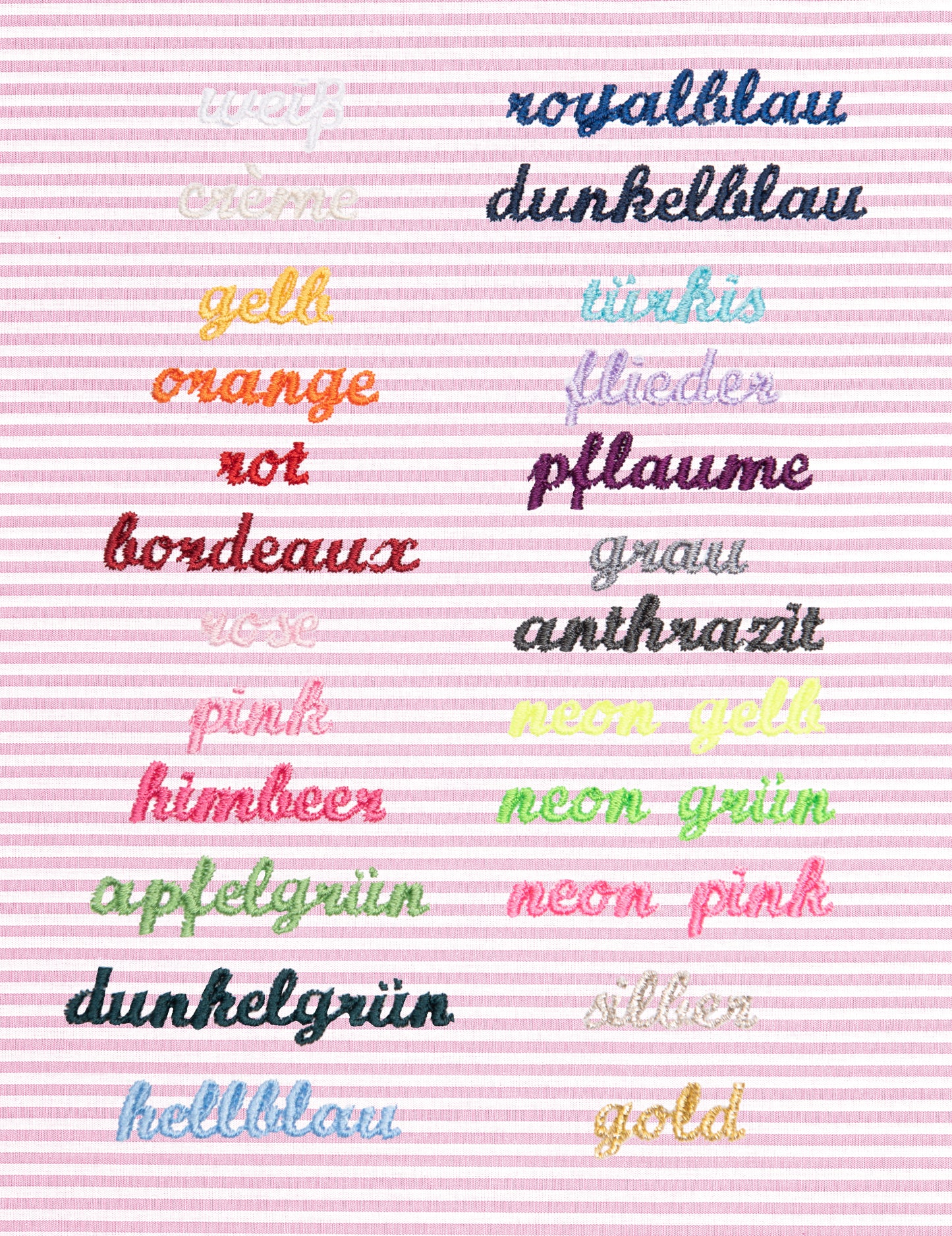 Kissen personalisiert VICHY STRIPES rose