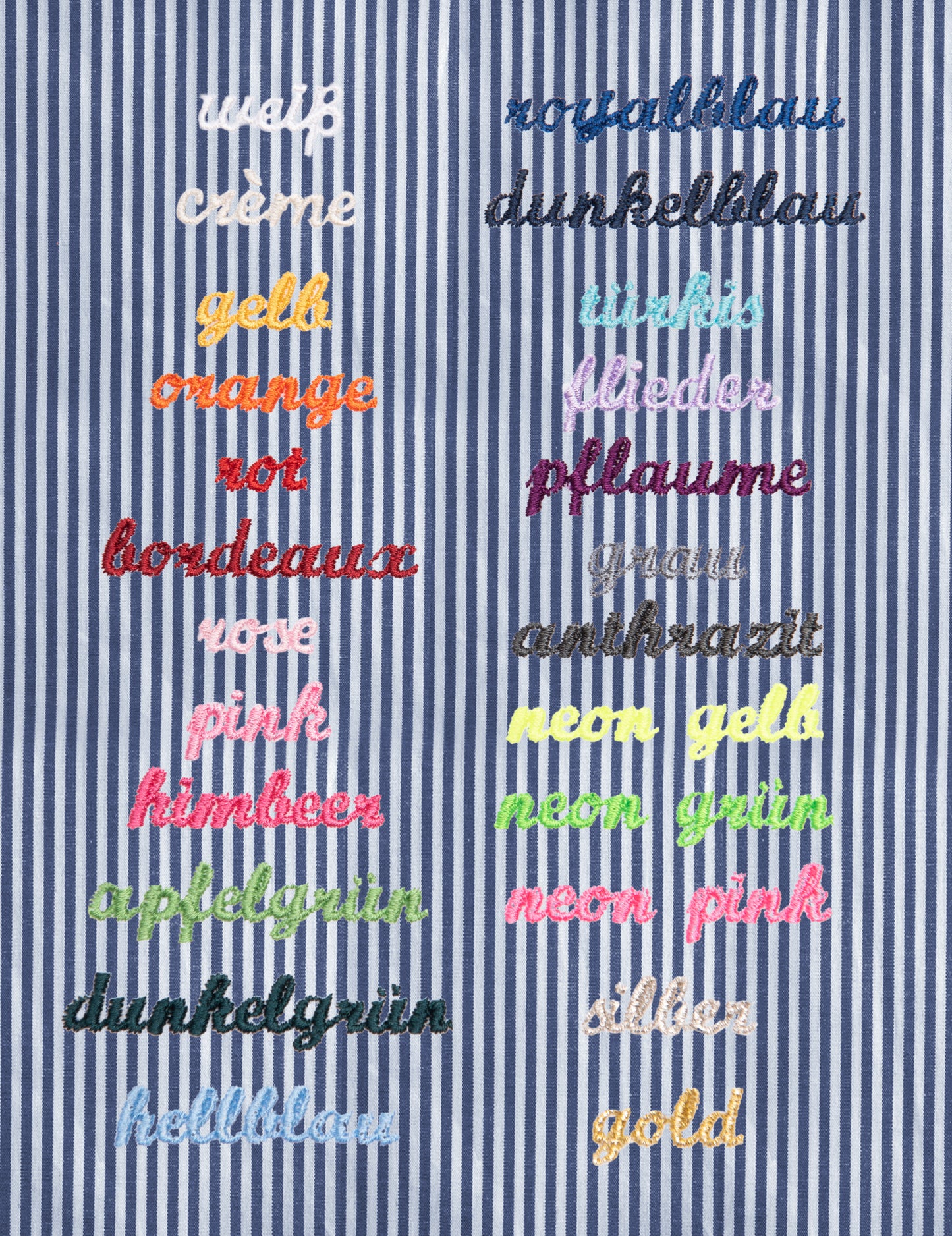 Nikolausstrumpf personalisiert VICHY dunkelblau