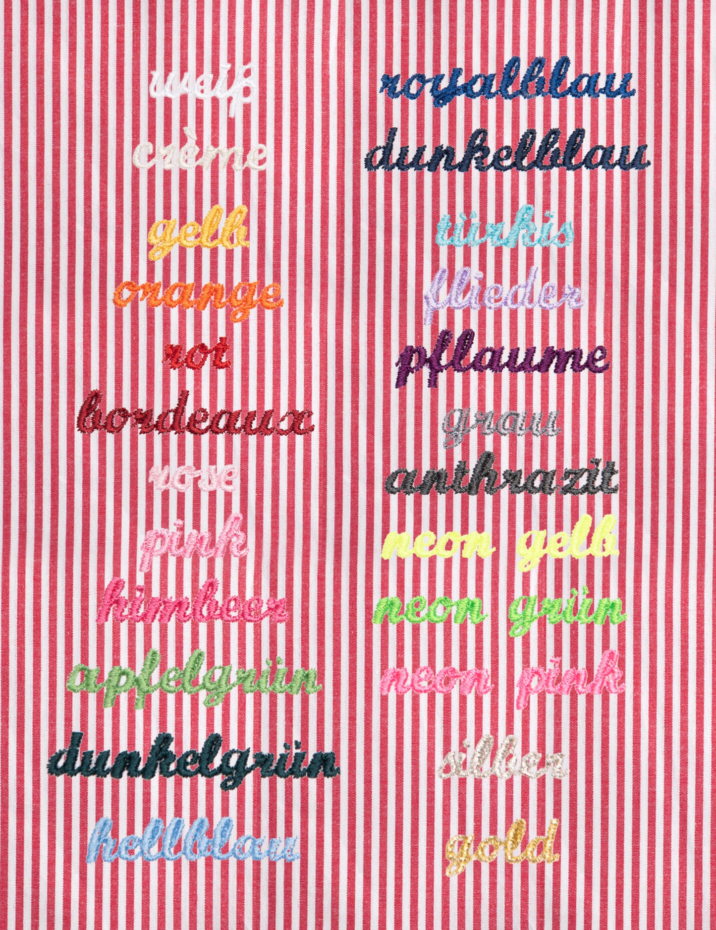 Nikolausstrumpf personalisiert VICHY rot