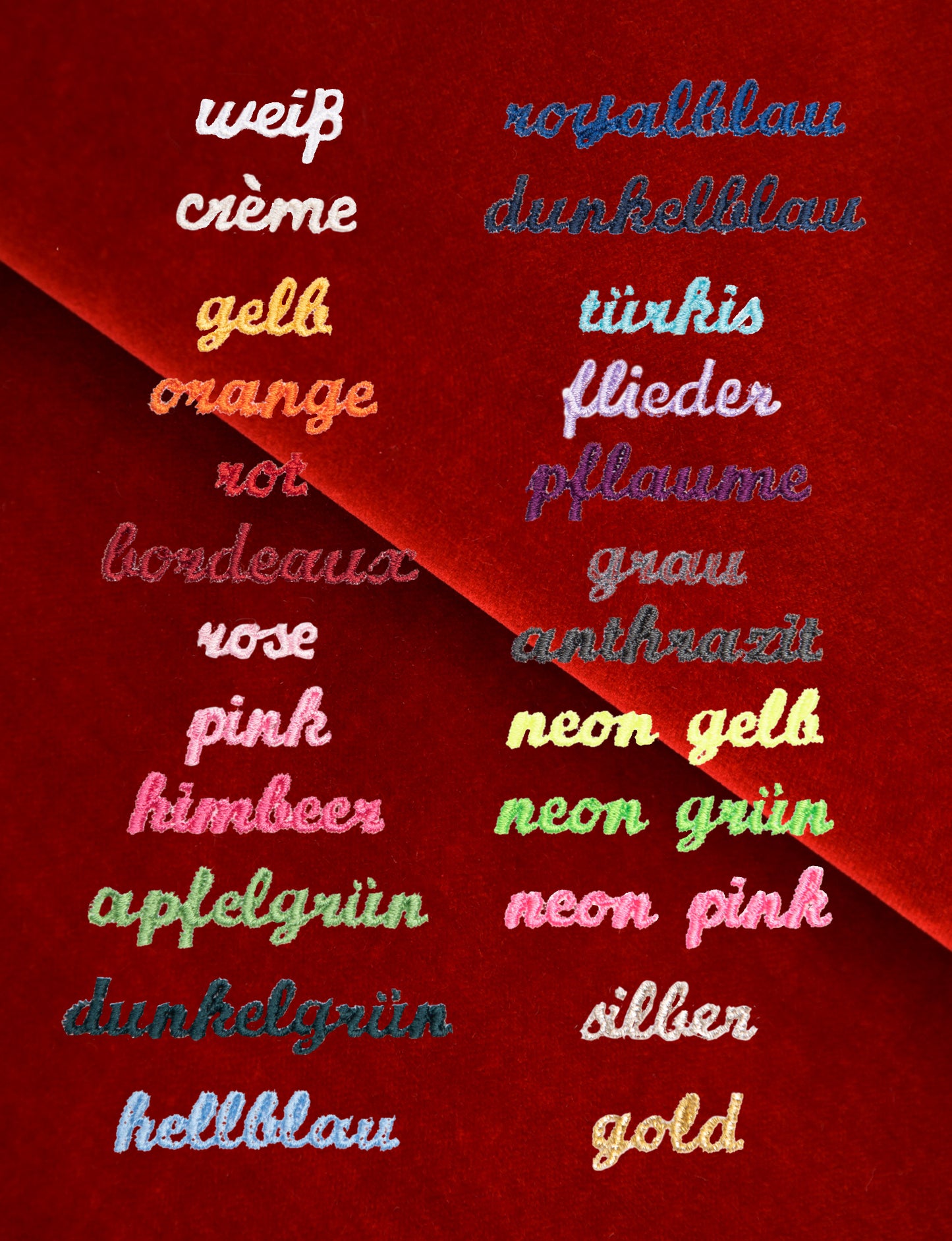 Nikolausstrumpf personalisiert SAMT kupferrot