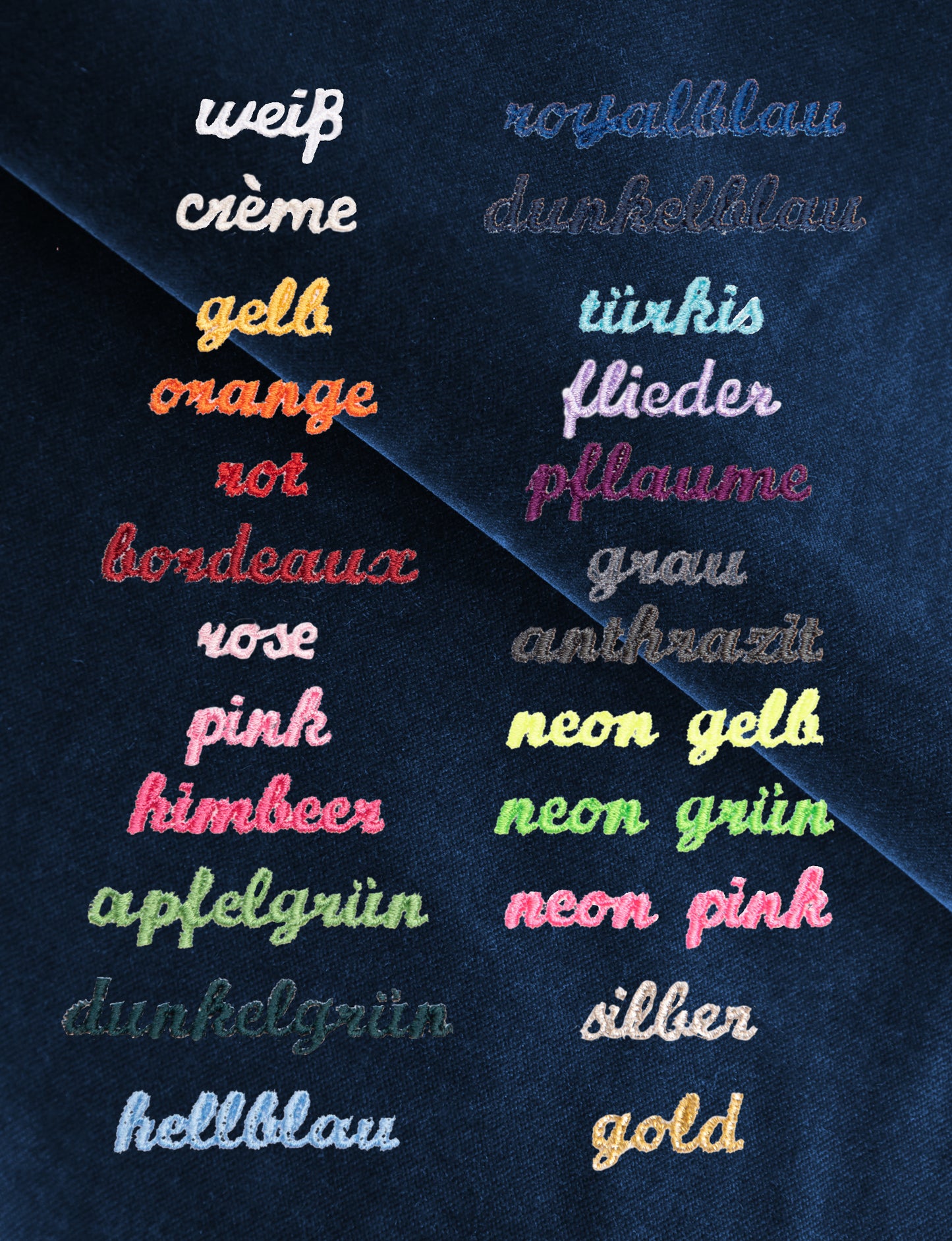 Nikolausstrumpf personalisiert SAMT dunkelblau