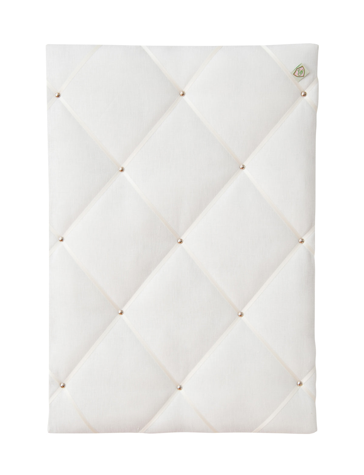 Memoboard LEINEN weiß - creme