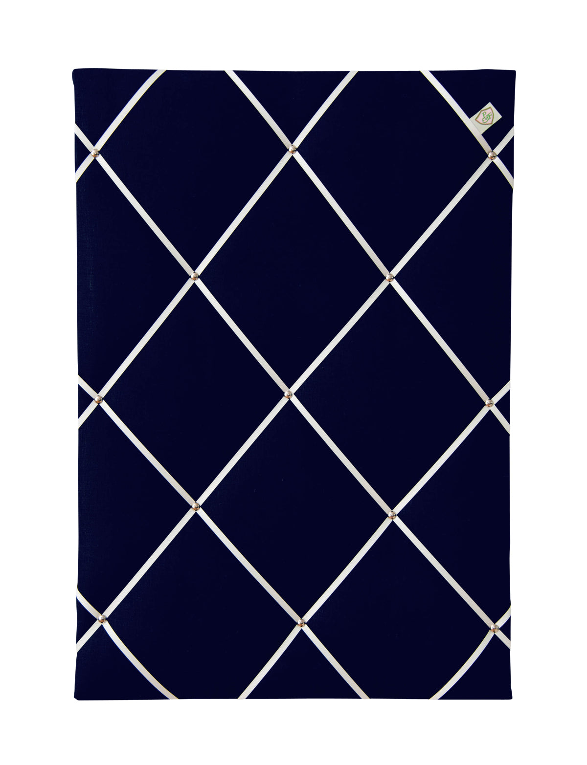 Memoboard LEINEN oxford blau - creme