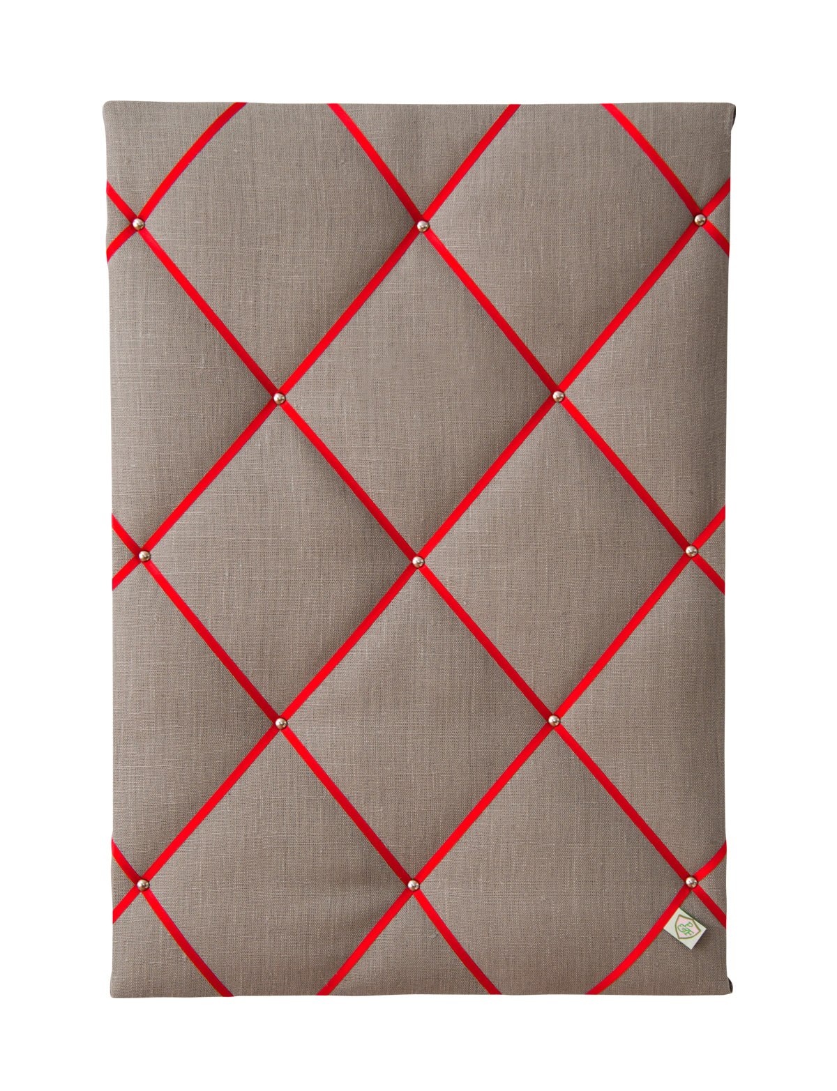 Memoboard LEINEN latte - rot