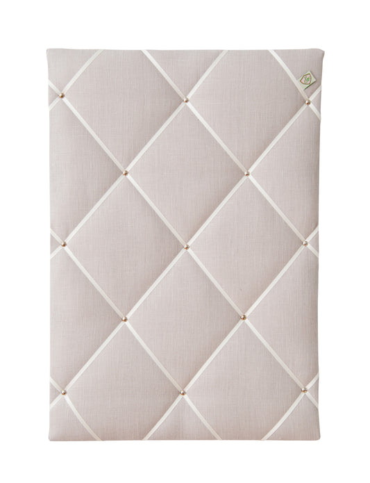 Memoboard LEINEN hellgrau - creme