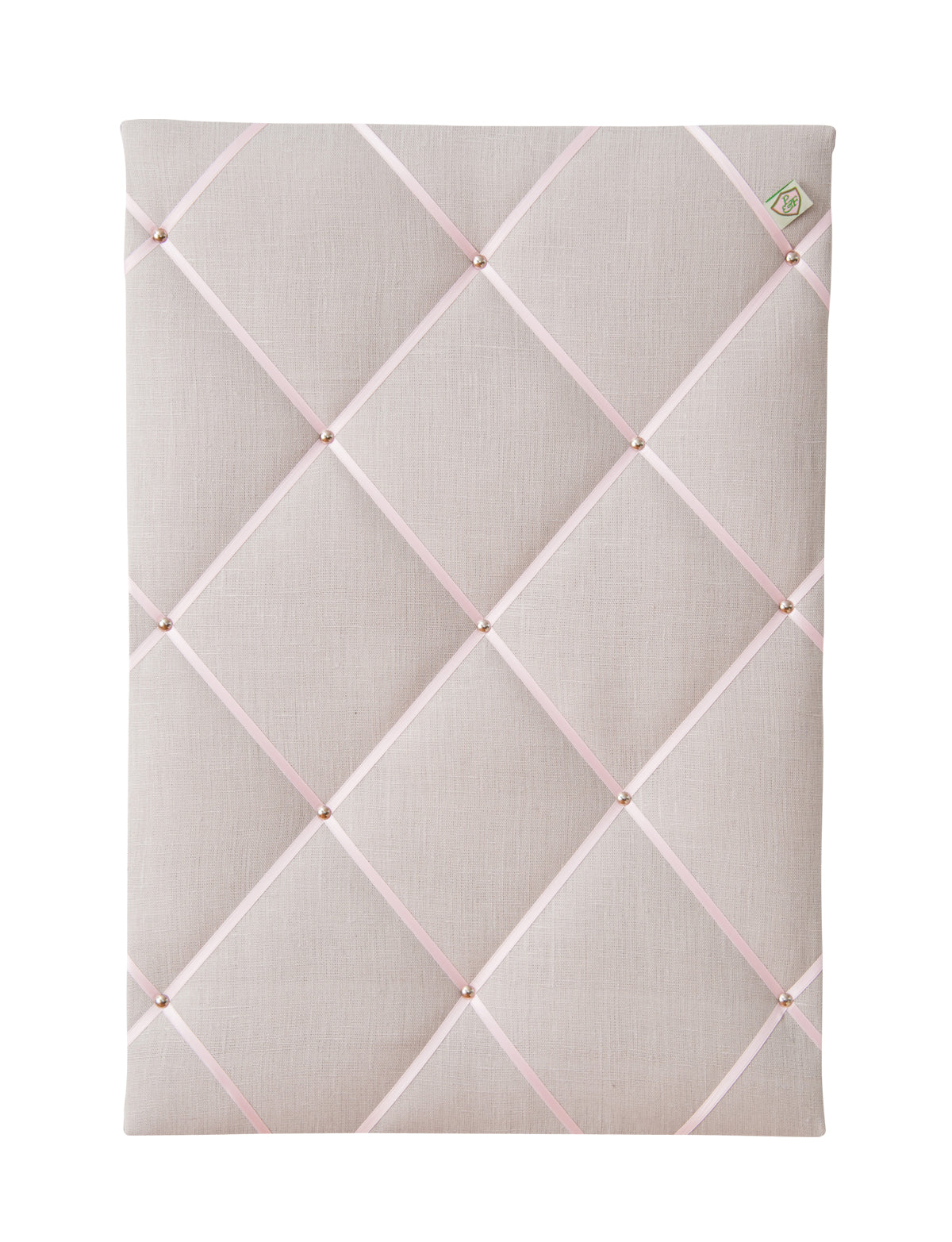 Memoboard LEINEN hellgrau - rose