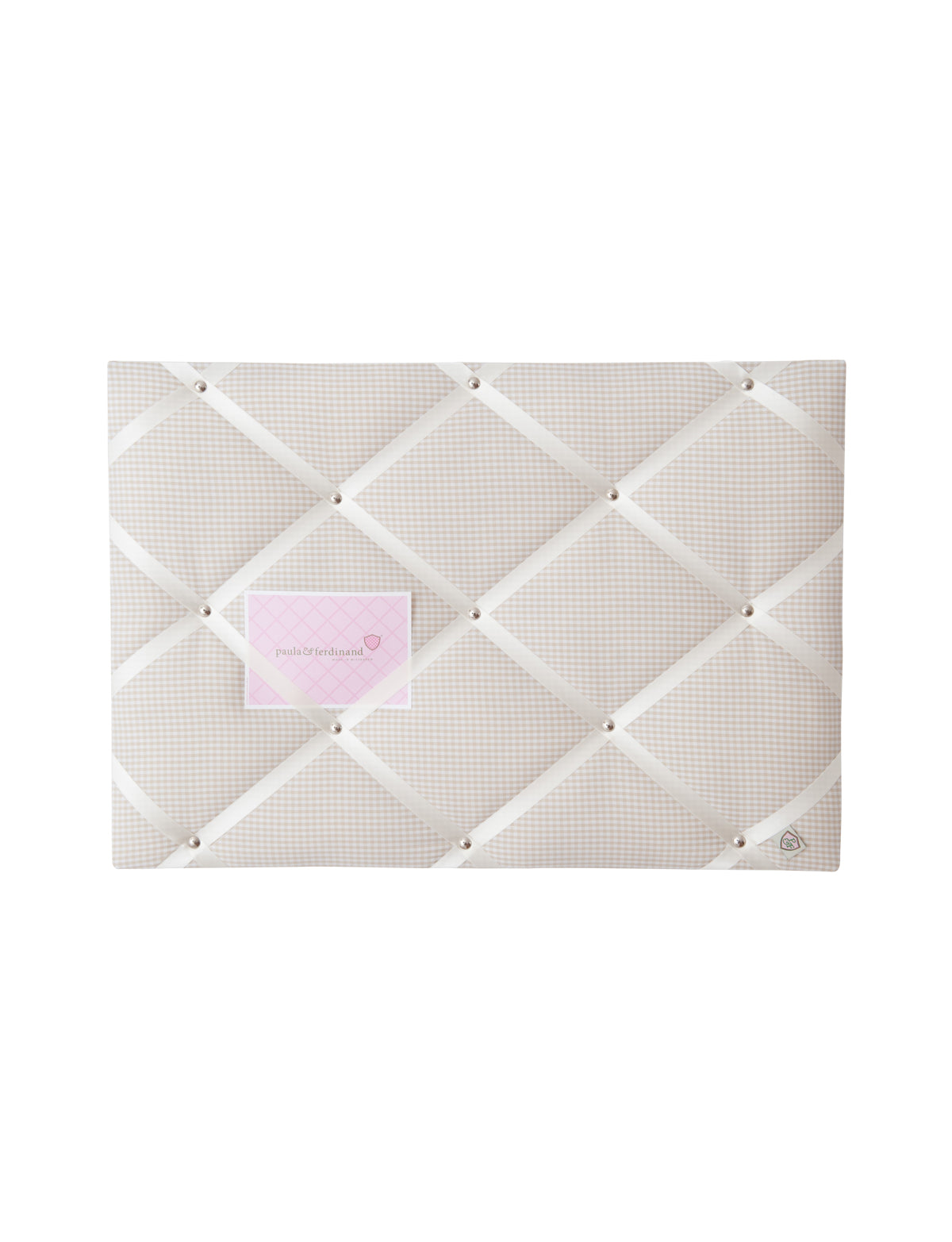 Memoboard VICHY KARO beige - creme