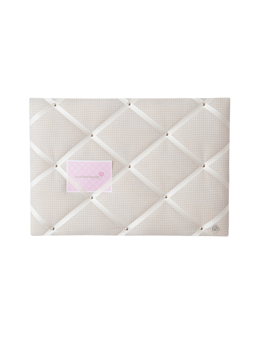 Memoboard VICHY KARO beige - creme