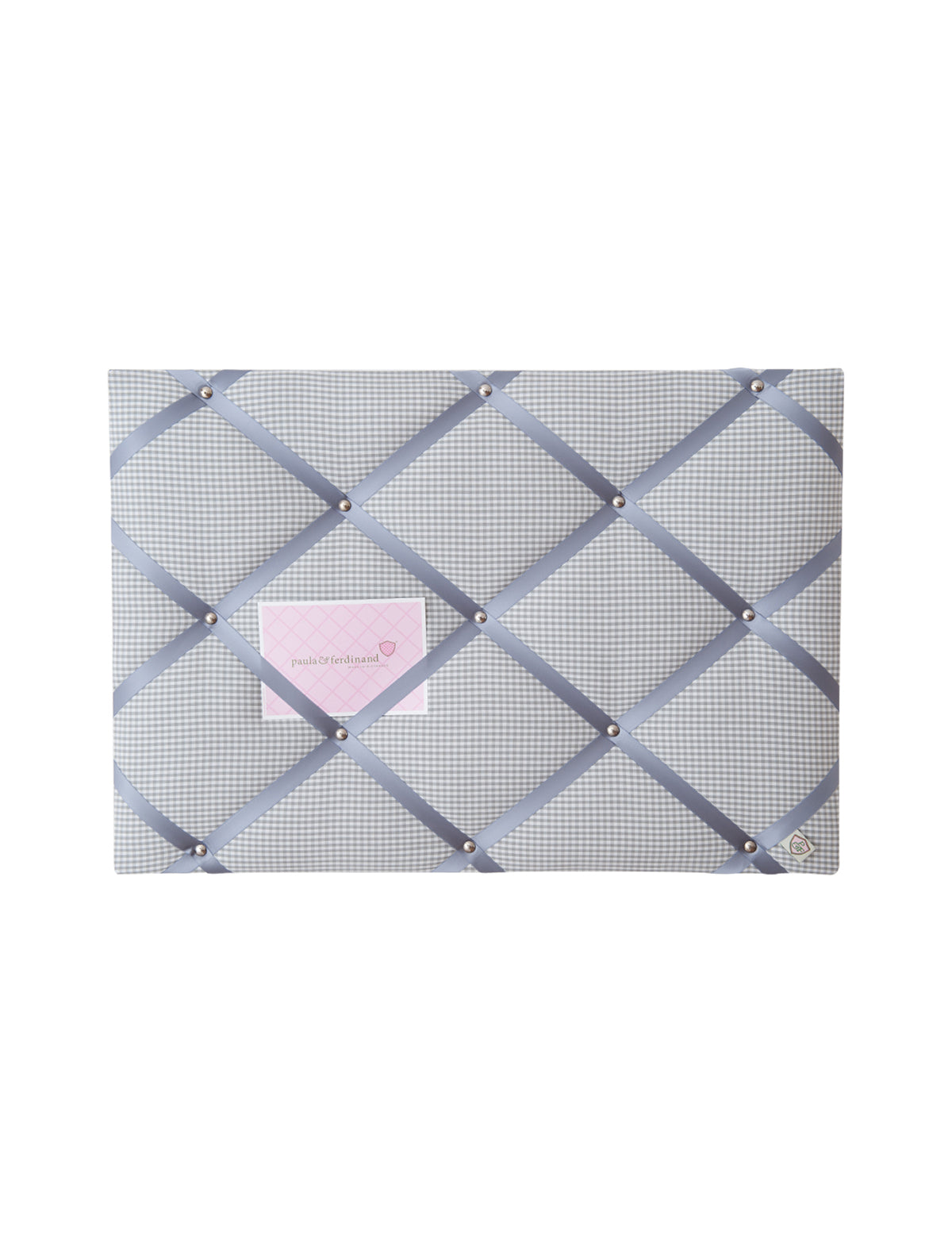 Memoboard VICHY KARO hellgrau - grau