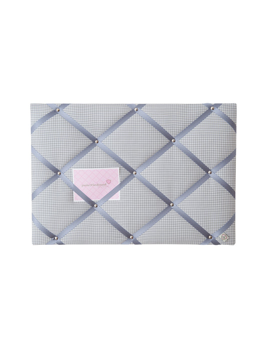 Memoboard VICHY KARO hellgrau - grau