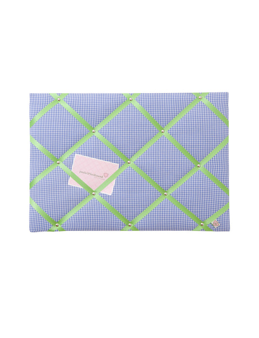 Memoboard VICHY KARO royalblau - apfelgrün