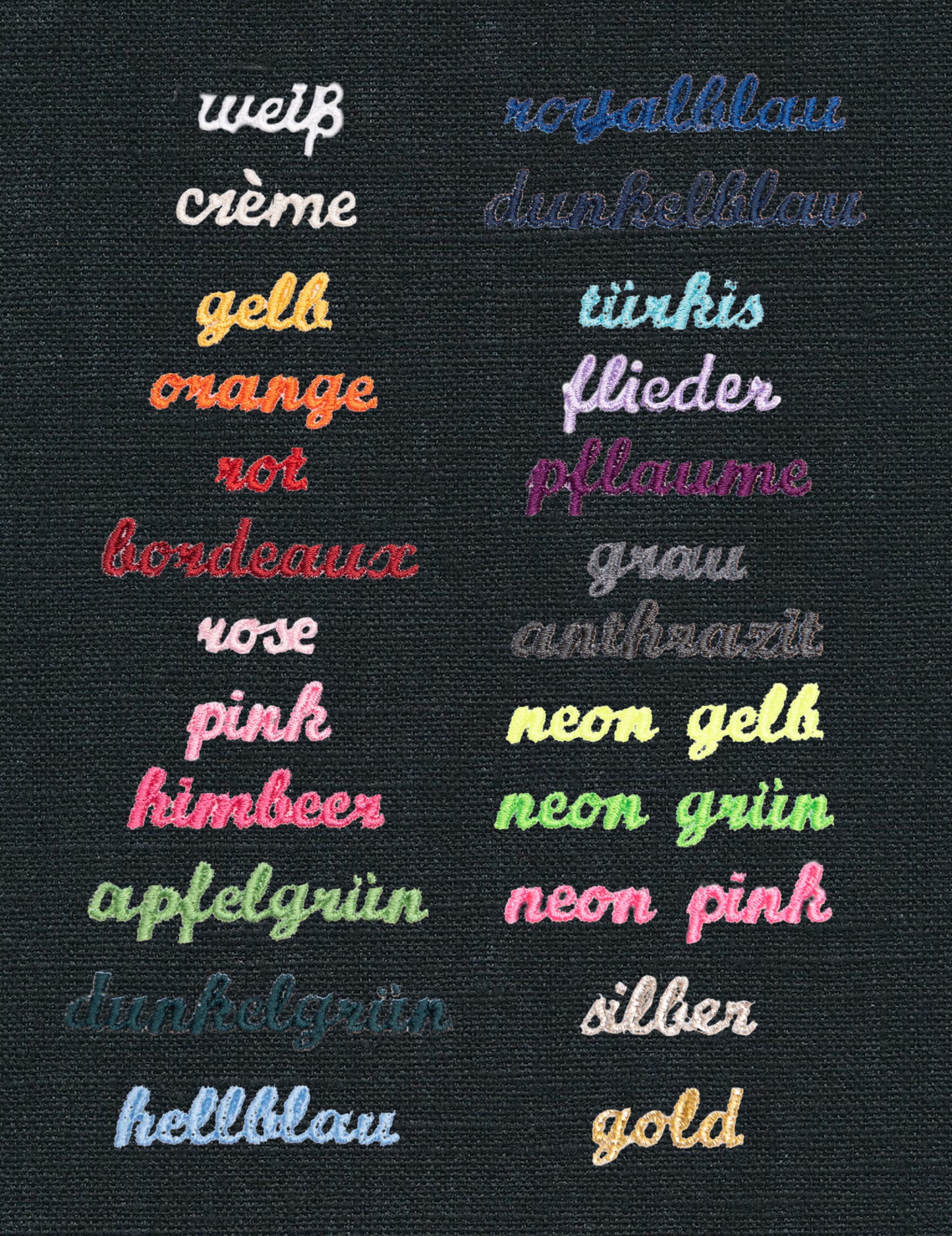 Memoboard personalisiert LEINEN schwarz