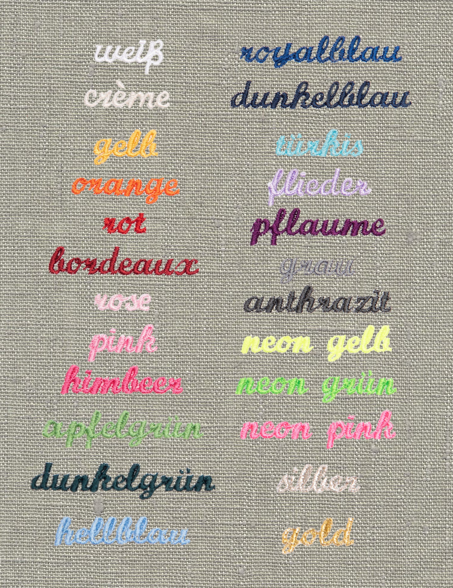 Memoboard personalisiert LEINEN hellgrau