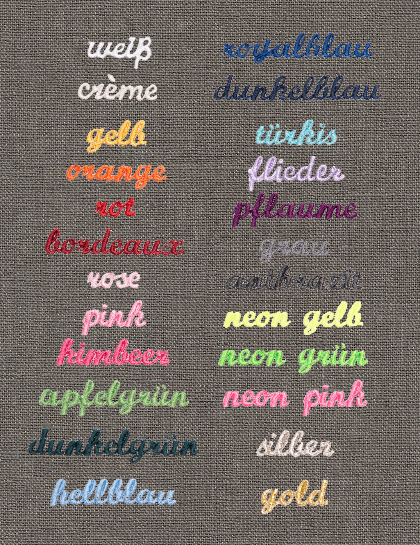 Hundekissen personalisiert LEINEN latte - groß - Druckschrift