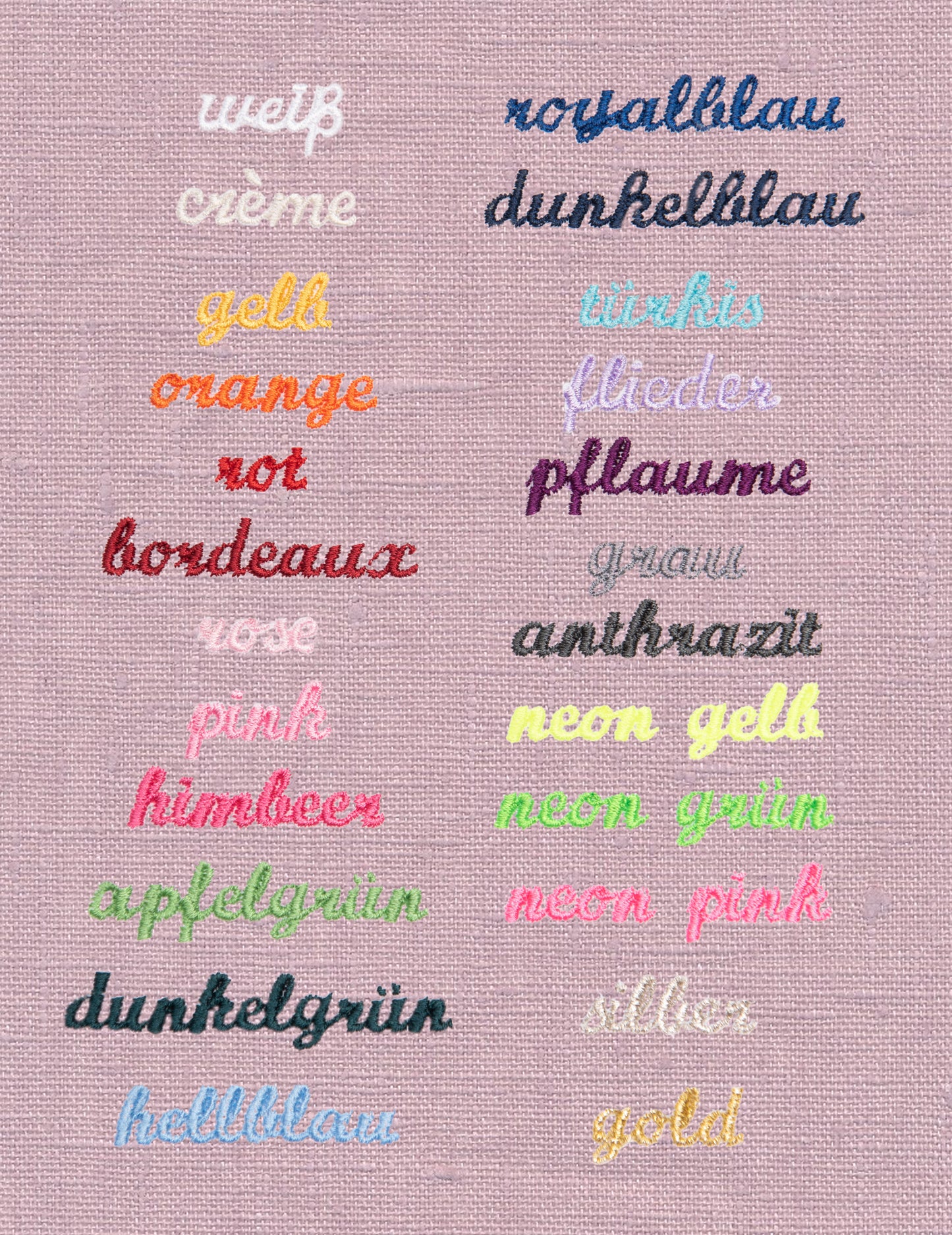 Memoboard personalisiert LEINEN altrose