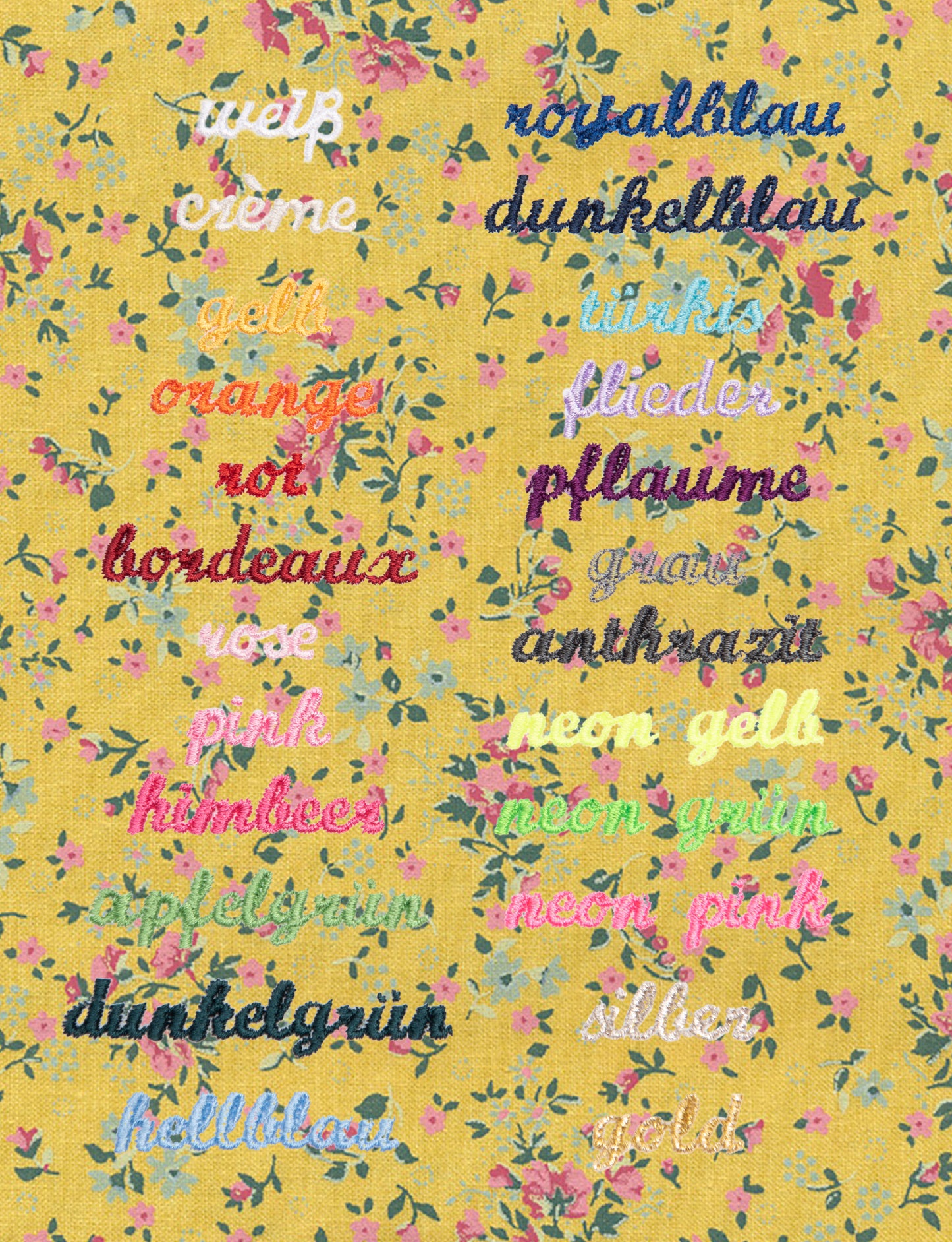 Kissen personalisiert LIBERTY senfgelb