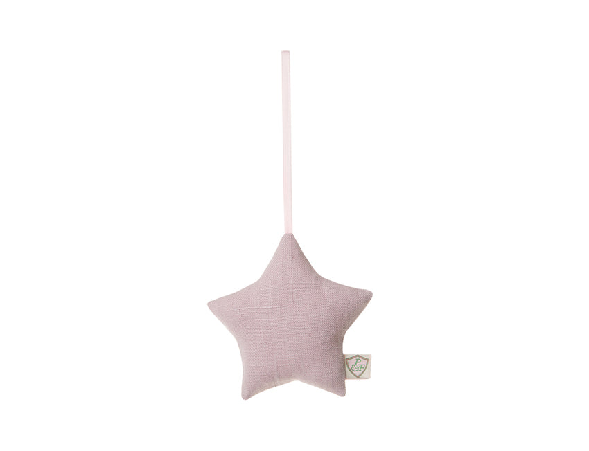 Deko-Stern LEINEN altrose