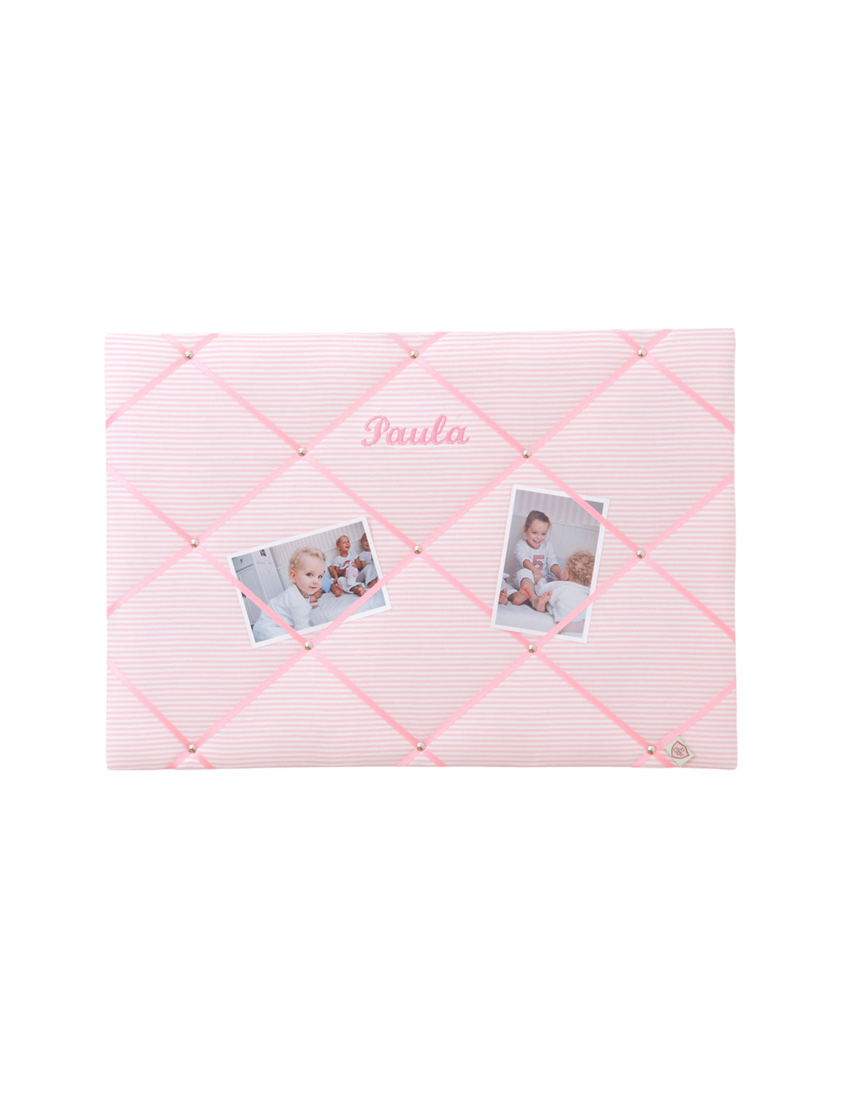 Memoboard personalisiert VICHY STRIPES rose